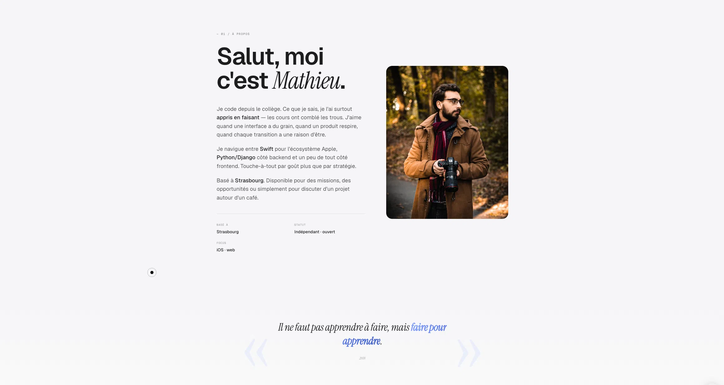 Mathieu B. - Portfolio